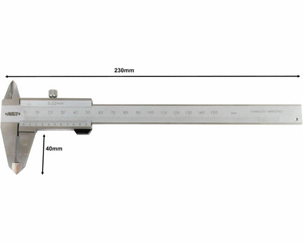 INSIZE Measuring Equipment Insize Vernier Caliper 0-150mm/0-6" Range Series 1238-1501