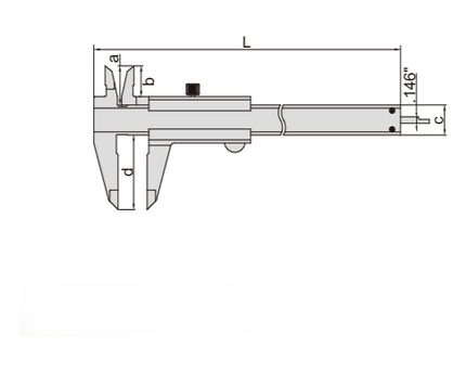 INSIZE Measuring Equipment Insize Vernier Caliper 0-200mm/0-8" Range Series 1205-2002S