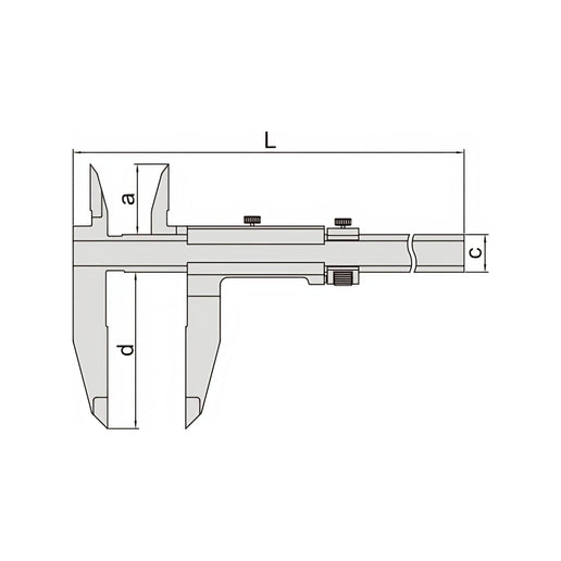 INSIZE Measuring Equipment Insize Vernier Caliper 0-24" Range Series 1210-614