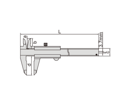 INSIZE Measuring Equipment Insize Vernier Caliper 0-300mm/0-12" Range Series 1205-3002S