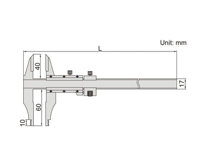 INSIZE Measuring Equipment Insize Vernier Caliper 0-300mm Range Series 1217-3001