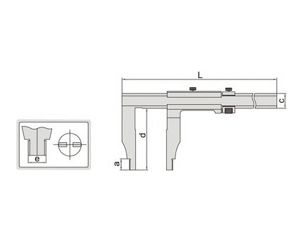 INSIZE Measuring Equipment Insize Vernier Caliper 0-600mm/0-24" Range Series 1208-614