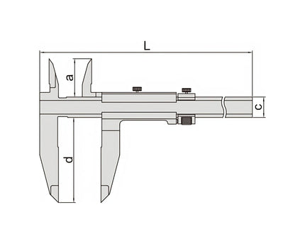 INSIZE Measuring Equipment Insize Vernier Caliper 0-600mm Range Series 1210-611