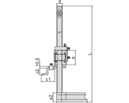 INSIZE Measuring Equipment Insize Vernier Height Gauge 0-450mm / 0-18" Range Series 1250-450