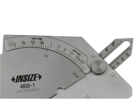 INSIZE Measuring Equipment Insize Welding Gauge 0-25mm/1" Range Series 4835-1