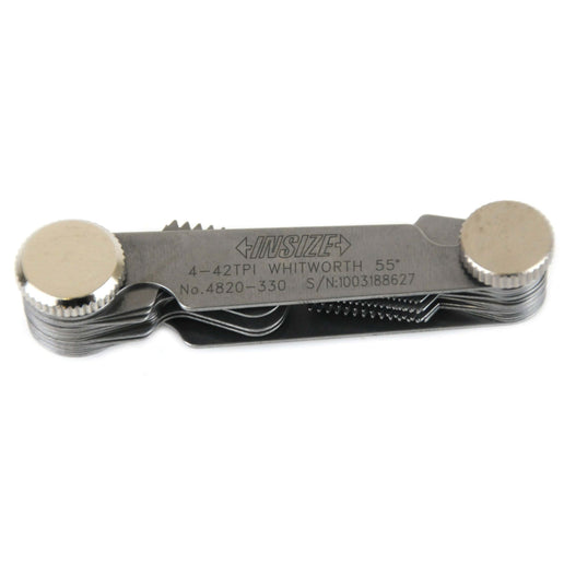 INSIZE Measuring Equipment Insize Whitworth 55° Screw Pitch Gauge 4-42TPI Range Series 4820-330
